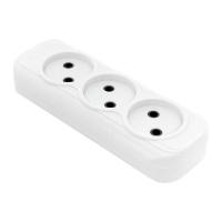 Колодка удлинителя 3-м без заземл. 10А Эксперт 2.2кВт EKF AKB10-3