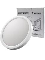 Светильник светодиодный SLIM WHITE 24Вт 4500К IP40 1620лм 230В 230х25мм КОСМОС KSlim24w_W4500K