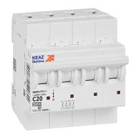 Выключатель автоматический модульный 4п C 20А OptiDin BM63-4C20-4.5-УХЛ3 КЭАЗ 326822