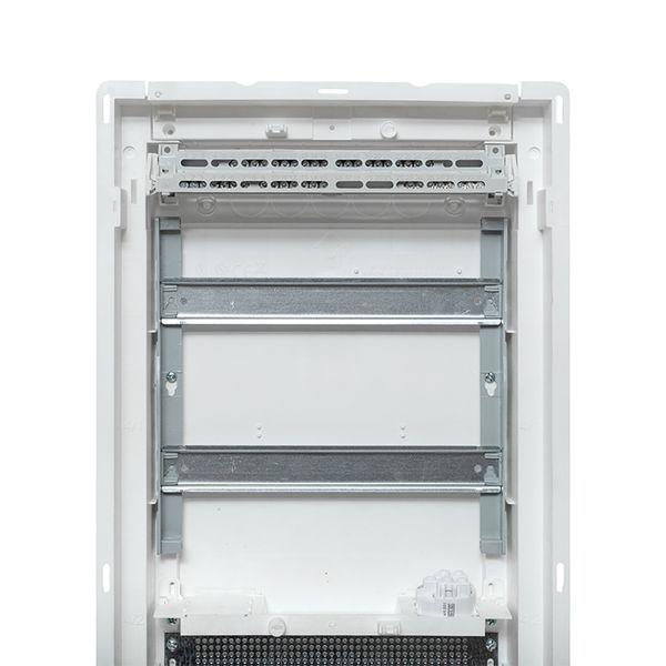 Щит комбинированный встраив. Nova 2 DIN-рейки + 2 монтаж. платы 4 габарит IP41 с метал. перфорированной дверью EKF nv-cb-pmd-2+2