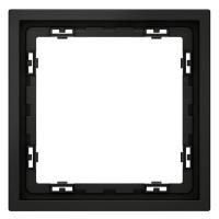Рамка 1-м S70 пластик. черн. матов. Voltum VLS100108