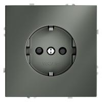 Розетка 1-м СП S70 16А с заземл. защ. шторки механизм титан Voltum VLS040206