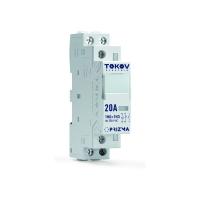 Контактор модульный 18мм 20А 230В АС 1НО 1НЗ PRIZMA TOKOV ELECTRIC TKE-PZ-MC-1-20-230-11