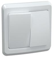 Выключатель 2-кл. СП Вега 10А IP20 ВС10-2-0-ВБ бел. GENERICA EVV20-K01-10-DM