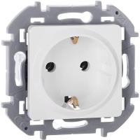 Розетка 1-м СП Inspiria 16А IP20 250В 2P+E немецк. стандарт механизм бел. IEK 673720