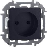 Розетка 1-м СП Inspiria 16А IP20 250В 2P механизм антрацит IEK 673713