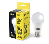 Лампа светодиодная 25Вт A80 грушевидная 6500К холод. бел. E27 230В IEK LLE-A80-25-230-65-E27