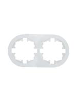 Рамка 2-м OSEN горизонт. круглая бел. LEZARD 744-0200-147