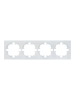 Рамка 4-м OSEN горизонт. квадрат бел. LEZARD 743-0200-149