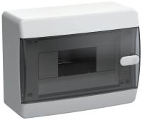 Корпус пластиковый ЩРН-П-8 IP41 черн. прозр. дверь UNION Compact IEK UIC-KP12-N-08-41-K01