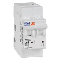 Выключатель автоматический модульный 2п C 63А 4.5кА OptiDin BM63-2C63-4.5-УХЛ3 КЭАЗ 326809