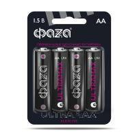 Элемент питания алкалиновый AA/LR6 1.5В ULTRAMAX LR6UM-B4 BL-4 (уп.4шт) ФАZА 5043022