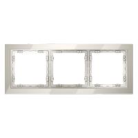 Рамка 3-м S70 стеклян. кашемир Voltum VLS110303