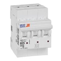 Выключатель автоматический модульный 3п B 25А 10кА OptiDin BM63-3B25-4.5-УХЛ3 КЭАЗ 329521