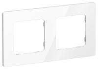 Рамка 2-м СП FLITE РУ-2-К-ФлБ бел. IEK FI-M22-32-20-K01