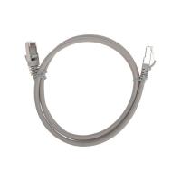 Патч-корд F/UTP кат.6 RJ45-RJ45 26AWG LSZH 1м сер. Rexant 02-0210-1