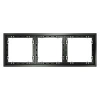 Рамка 3-м S70 пластик. титан Voltum VLS100306