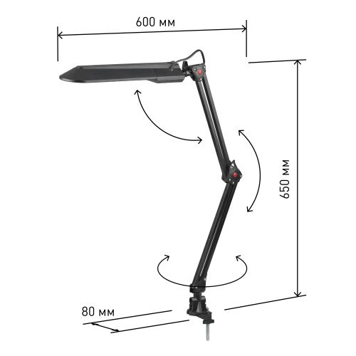 Светильник NL-201-G23-11W-BK настол. черн. ЭРА C0041456