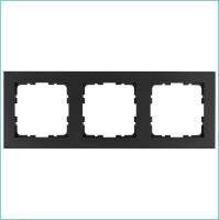 Рамка 3-м G-Classic антрацит Jasmart G1003B