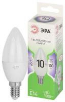 Лампа светодиодная GREEN LINE B35-10W-865-E14 GL 10Вт свеча 6500К свет холод. E14 Эра Б0067095