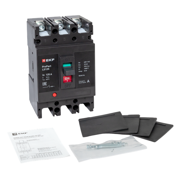 Выключатель автоматический 3п 125А 18кА LS125 ProPact EKF mccb-125-18-3-125-ls