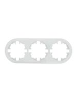 Рамка 3-м OSEN горизонт. круглая бел. LEZARD 744-0200-148