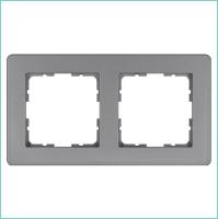 Рамка 2-м G-Flex алюм. Jasmart G1102S