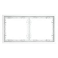 Рамка 2-м S70 пластик. бел. матов. Voltum VLS100202