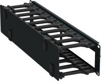 Кабель-органайзер горизонтальный 19дюйм 2U черн. ITK ZP-CC05-02U-H-R