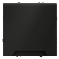 Розетка 1-м СП S70 16А с заземл. защ. шторки + крышка механизм черн. матов. Voltum VLS040308