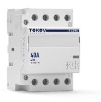 Контактор модульный 54мм 40А 230В АС 4НО PRIZMA TOKOV ELECTRIC TKE-PZ-MC-3-40-230-40