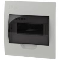 Бокс встраиваемый ЩРВ-П-8 8мод. IP41 пластик SIMPLE NO-box_simple-plastic_8_flush BOXF08 Эра Б0041511