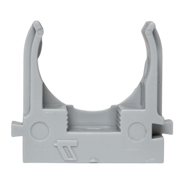 Держатель для труб (клипса) d25мм для монтажн. пистолета сер. (уп.100шт) Plast EKF derjp-z-25