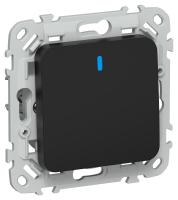 Выключатель 1-кл. СП FLITE ВС11-1-1-ФлЧ 10А с индикацией механизм черн. IEK FI-V10-1-10-1-K02