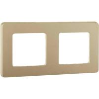 Рамка 2-м Inspiria шампань IEK 673948