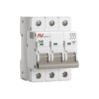 Выключатель автоматический модульный 3п C 40А 10кА AV-10 AVERES EKF mcb10-3-40C-av