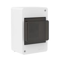 Щиток настенный 4мод. с тонированной дверцей бел. DKC F04W0WD