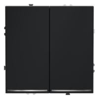 Выключатель 2-кл. СП S70 10А с подсветкой механизм графит Voltum VLS020207