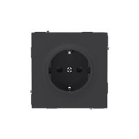 Розетка силовая KANT 2P+E защ. шторки черн. уголь DKC 7012003