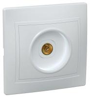 Розетка телевизионная TV 1-м СП Кварта РТВ10-КБ IP20 бел. GENERICA EAK10-K01-DM