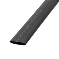 Трубка термоусадочная двустенная клеевая 24/8 (3:1) черн. 1м Rexant 26-0024