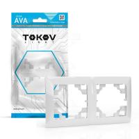 Рамка 2-м AVA бел. TOKOV ELECTRIC TKL-AV-RM2-C01