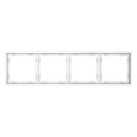 Рамка 4-м S70 пластик. бел. матов. Voltum VLS100402