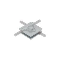 Соединитель универсальный 2USM-D5-10 TD для прутка d5-10мм с 2 пластинами 40х40мм сталь термодиффузион. цинк. КМ MA0282