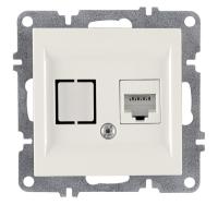 Розетка компьютерная LAVIN/KAREN RJ45 кат.6 механизм бел. ARVIA 50 01 1000 247