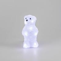 Фигура светодиодная акриловая "Медвежонок" 12х22х13см 10LED бел. 0.5Вт 4.5В IP20 элементы питания 3хAAA (не в компл.) Neon-Night 513-311