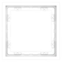 Рамка 1-м S70 пластик. бел. матов. Voltum VLS100102