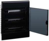 Щиток Тусо скрытая проводка на 54 модуля с дверцей 645х464х116мм (черный) Ruvinil 68154Ч