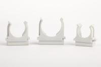 Держатель для труб (клипса) d20мм для монтажн. пистолета пластик Ruvinil К01220