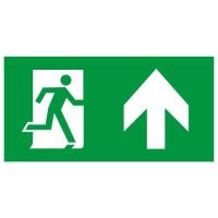 Этикетка самоклеящаяся INFO-SSA-127 бэклит 259х135мм Человек-стрелка-вверх зел. SSA-103 ЭРА Б0064714